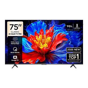75P8K - TCL 75" QD UHD 144 Native QLED Google TV P8