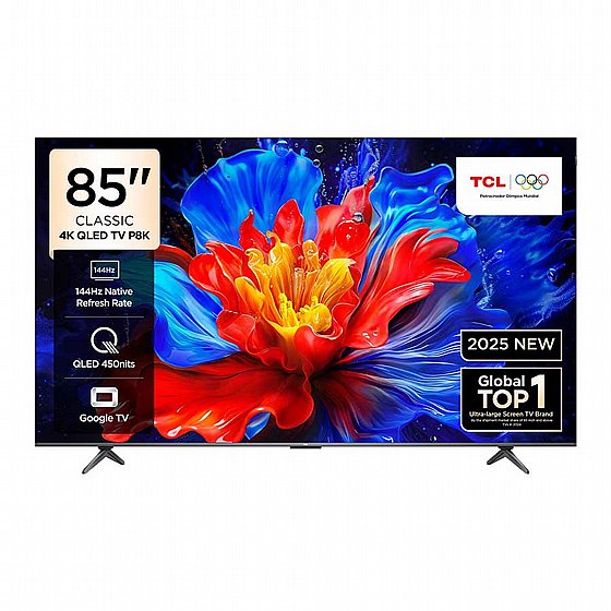 85P8K - TCL 85" QD UHD 144 Native QLED Google TV P8